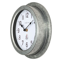 Wanduhr außen Poppy silber Ø 22 cm