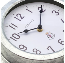 Wanduhr außen Poppy silber Ø 22 cm