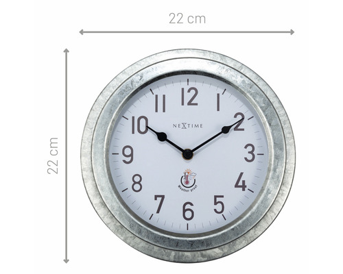 Horloge murale d''un diamètre de 22 cm