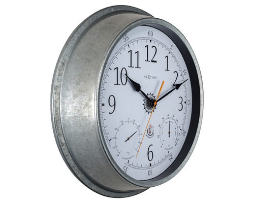 Nextime Wanduhr mit Thermometer und Hygrometer
