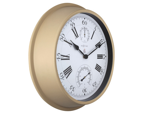 Wanduhr mit Thermometer und Hygrometer