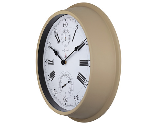 Wanduhr mit Thermometer und Hygrometer