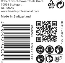 Feuille abrasive pour ponceuse excentrique Bosch, Ø150 mm grain 40, 6 trous, 50 pièces-thumb-3
