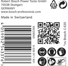 Schleifblatt für Exzenterschleifer Bosch, Ø125 mm, Korn 320, 6-Loch, 50 Stück