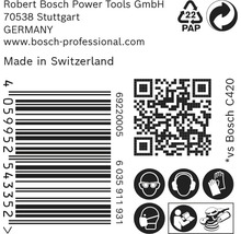 Schleifblatt für Exzenterschleifer Bosch, Ø125 mm, Korn 180, 8-Loch, 50 Stück