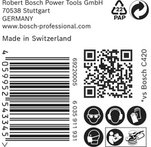 Feuille abrasive pour ponceuse excentrique Bosch, Ø125 mm grain 120, 8 trous, 50 pièces-thumb-3