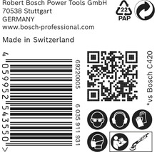 Feuille abrasive pour ponceuse excentrique Bosch, Ø225 mm, granulométrie 120, 19 trous, 25 pièces-thumb-4