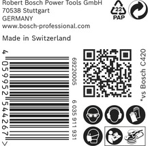 Schleifscheibe für Exzenterschleifer Bosch, Ø125 mm, Korn 80, Ungelocht, 50 Stück