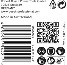 Schleifscheibe für Exzenterschleifer Bosch, Ø115 mm, Korn 120, Ungelocht, 50 Stück