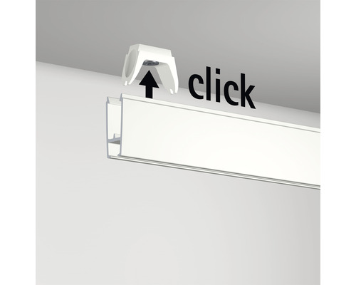 Darstellung einer Clickmontage von Profilen mit Montageclip.