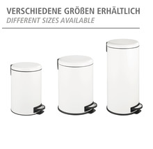 Wenko Treteimer Leman Easy Close 12 l weiß matt