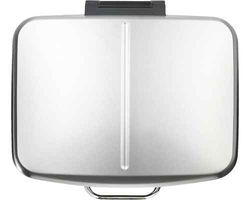 Boîte aux lettres en acier inoxydable vue de dessus