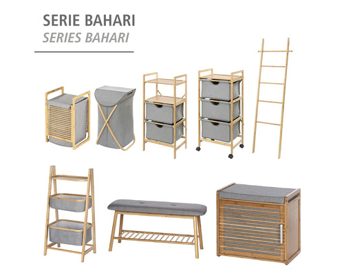 Bahari Serie Möbel aus Bambus für Badezimmer und Wohnraum