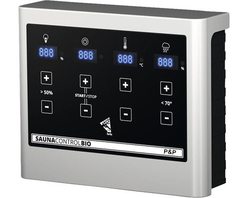 Saunasteuerung mit digitalem Display