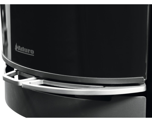 Vue détaillée d''un four avec le logo Aduro