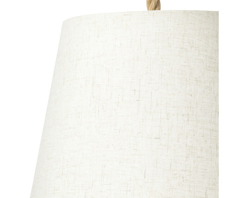 Détail d''une lampe en textile avec suspension à câble