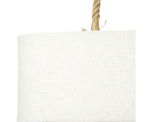 Gros plan d''une suspension avec suspension à câble et abat-jour