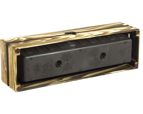 Holzkasten mit Pflanzeinsatz für den Innenbereich