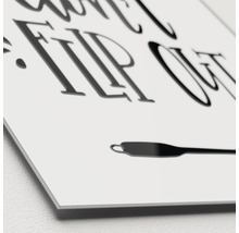 Glasbild Don`t Flip Out 50x50 cm