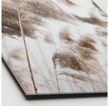 Nahaufnahme eines Acrylbildes mit Schilfgras-Motiv