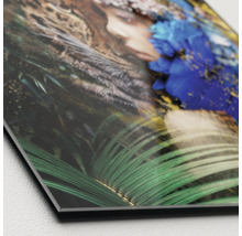 Glasbild Jungle mix 30x30 cm