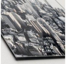 Image en verre acrylique avec vue sur une ville