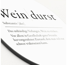 Glasbild rund Weindurst Ø 20 cm