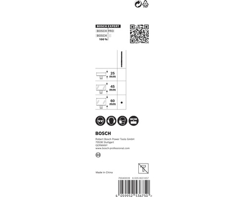 Bosch Produktdatenblatt mit technischen Details und Sicherheitshinweisen