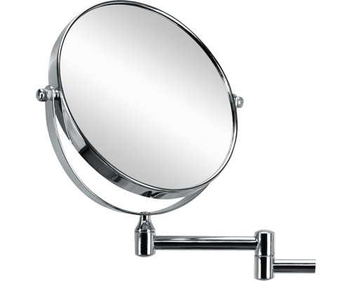 Miroir mural rond avec bras réglable