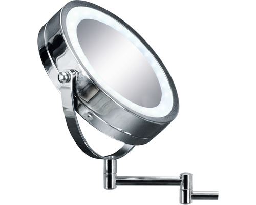 Miroir de courtoisie réglable avec éclairage LED