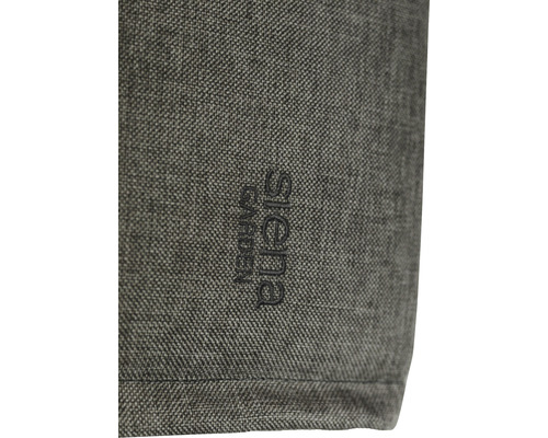 Detailansicht eines Gartenmöbelbezugs mit dem Siena Garden Logo