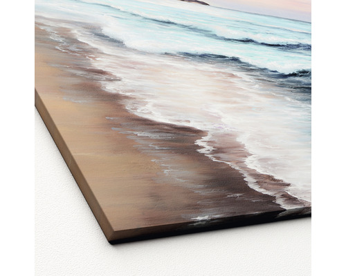 Peinture représentant un motif de plage en détail