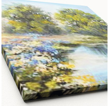 Leinwandbild River in the forest I 40x40 cm