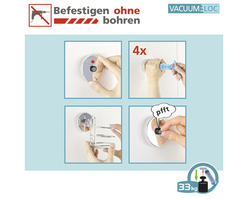 Anleitung zur Installation ohne Bohren mit dem Vacuum-Loc-System