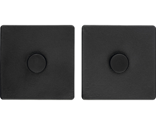 Zwei quadratische Möbelknöpfe