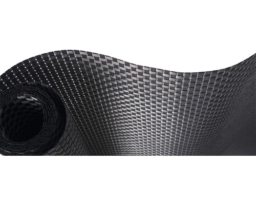 Brise-vue Konsta en PVC tissu 850g/m² 3 x 0,9 m gris Film tissé noir sur un rouleau