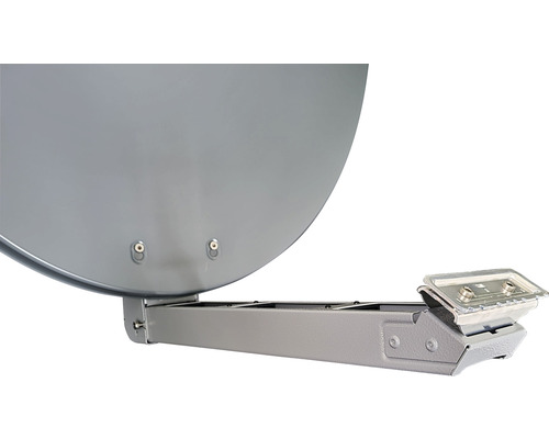 Satellitenantenne mit Halterung zur Signalübertragung