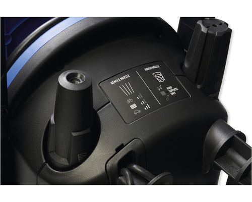 Buse pour nettoyeur haute pression avec symboles pour nettoyage doux et grossier