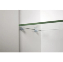 Spiegelschrank Möbelpartner Basic 70 x 16 x 70 cm weiß hochglanz 3-türig