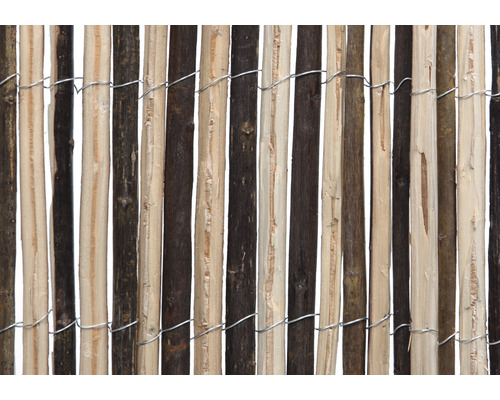 Clôture de protection visuelle en bois de noisetier