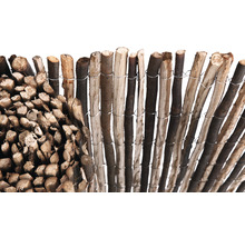 Rouleau de clôture en bois à partir de matériaux naturels