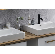 Badmöbel-Set Möbelpartner Duo 1652 BxHxT 165,2 x 61,5 x 50 cm Frontfarbe weiß mit Waschtisch Keramik weiß