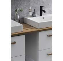 Badmöbel-Set Möbelpartner Duo 1652 BxHxT 165,2 x 61,5 x 50 cm Frontfarbe weiß mit Waschtisch Keramik weiß