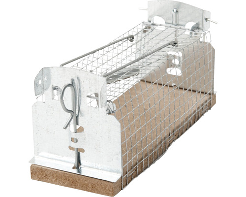 Lebendfalle für Nagetiere aus Metall und Holz