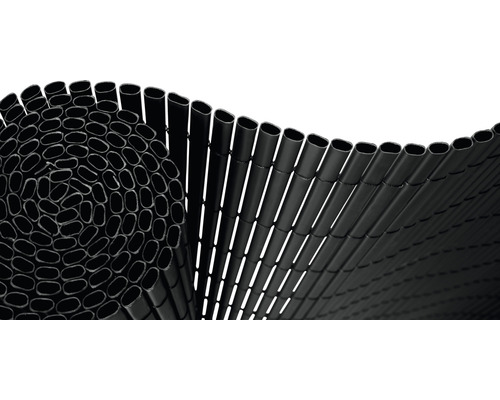 Brise-vue Konsta en PVC de forme ovale 3 x 0,9 m anthracite