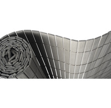 Brise-vue Konsta PVC matériau plein 3 x 0,9 m gris argent-thumb-0