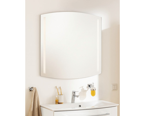 Miroir de salle de bains FACKELMANN B.Style avec capteur 80 x 80 cm