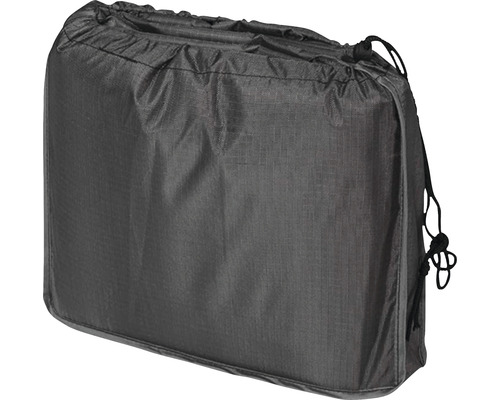 Sac de rangement gris avec cordon de serrage