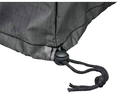 Détail d''une housse de protection avec cordon de serrage