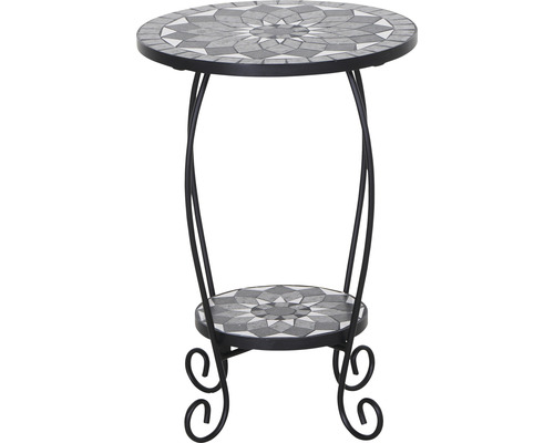 Beistelltisch mit Mosaikmuster und zwei Ablageflächen